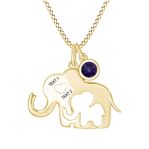 Gold Plated  Crystal Cute Baby Elephant Pendant Chain Sweater Necklace Pip  2018 
